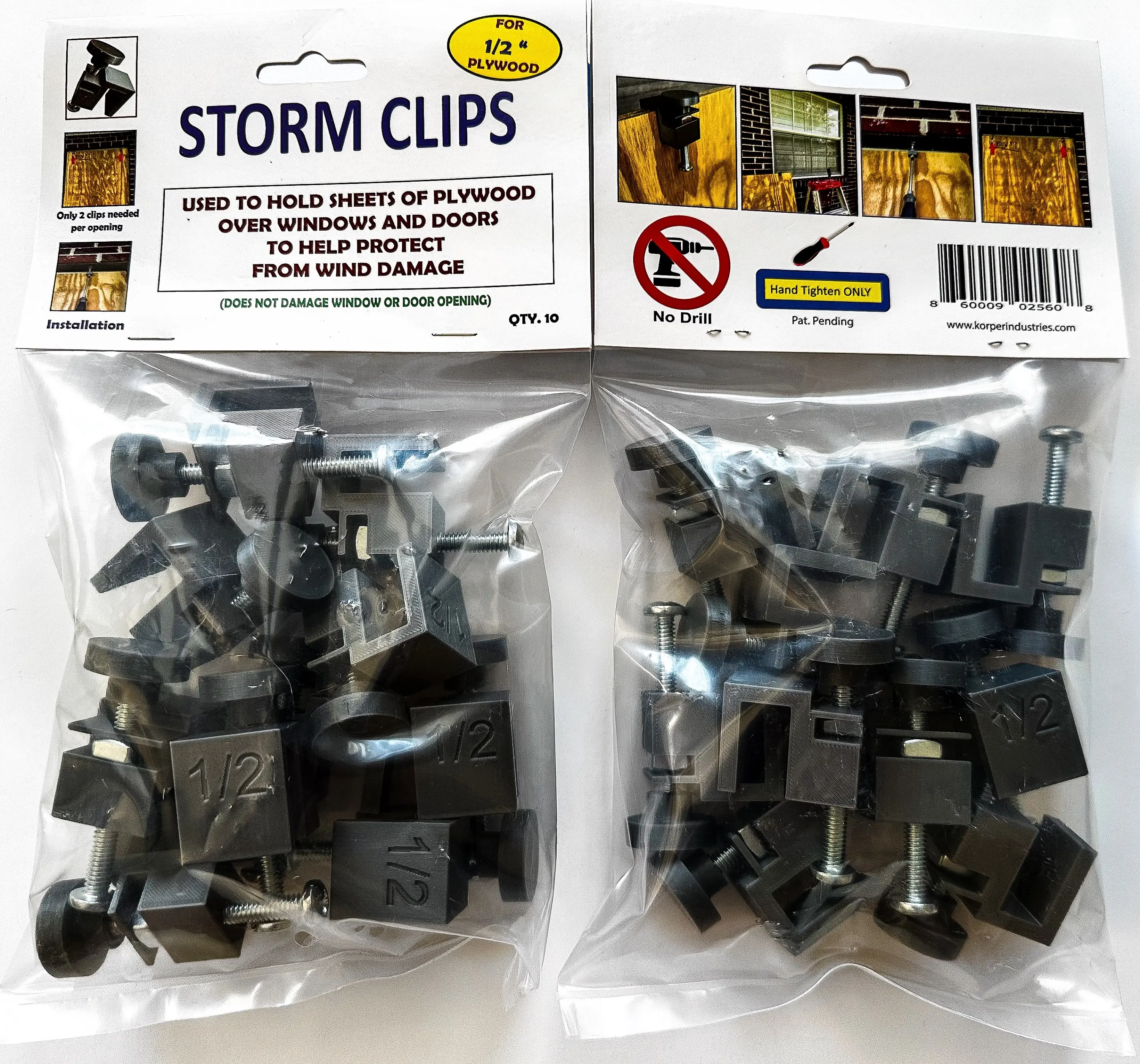 Storm Clips, Window-Dressing Hardware for Secure Window Installation, Tools & Hardware Accessory