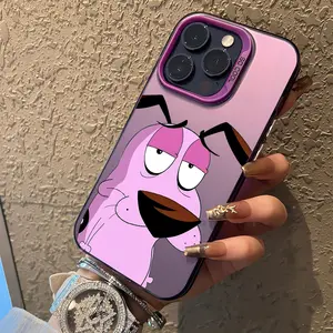 Hot COURAGEOUS Cowardlys Dog Phone Case for iPhone 17 Air 16 15 14 13 12 11 Pro Max Plus Anti Fall Matte Back Cover