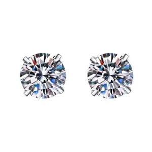 #60（Vow Earing）925 Sterling Silver Synthetic Moissanite Earrings