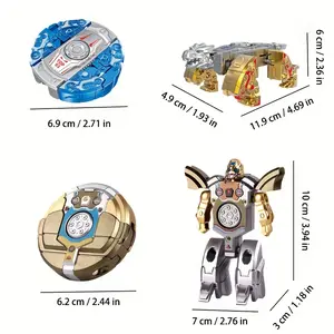 2pcs Transforming Finger Spinner, a Relax Sensory Toy for Teens, Suitable for Boys and Girls, Perfect as a Party Favor, Fun Transforming Chain DIY Robot Spinner.Finger gyro handheld game., Classroom Reward, Fidget Spinner, Interactive Fidget