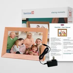 Familink 10 4G WiFi Digital Picture Frame Load from Phone - Remote Easy Setup - Electronic Photo Frame