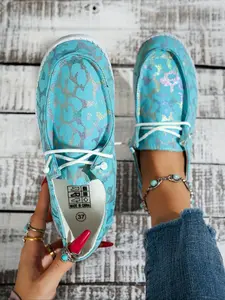 Women's All-Season Casual Shoes, Breathable Lightweight Eva Sole, Slip-On Round Toe Sneakers for Walking, Hiking, Driving, Running, Trendy Walking Sneaker