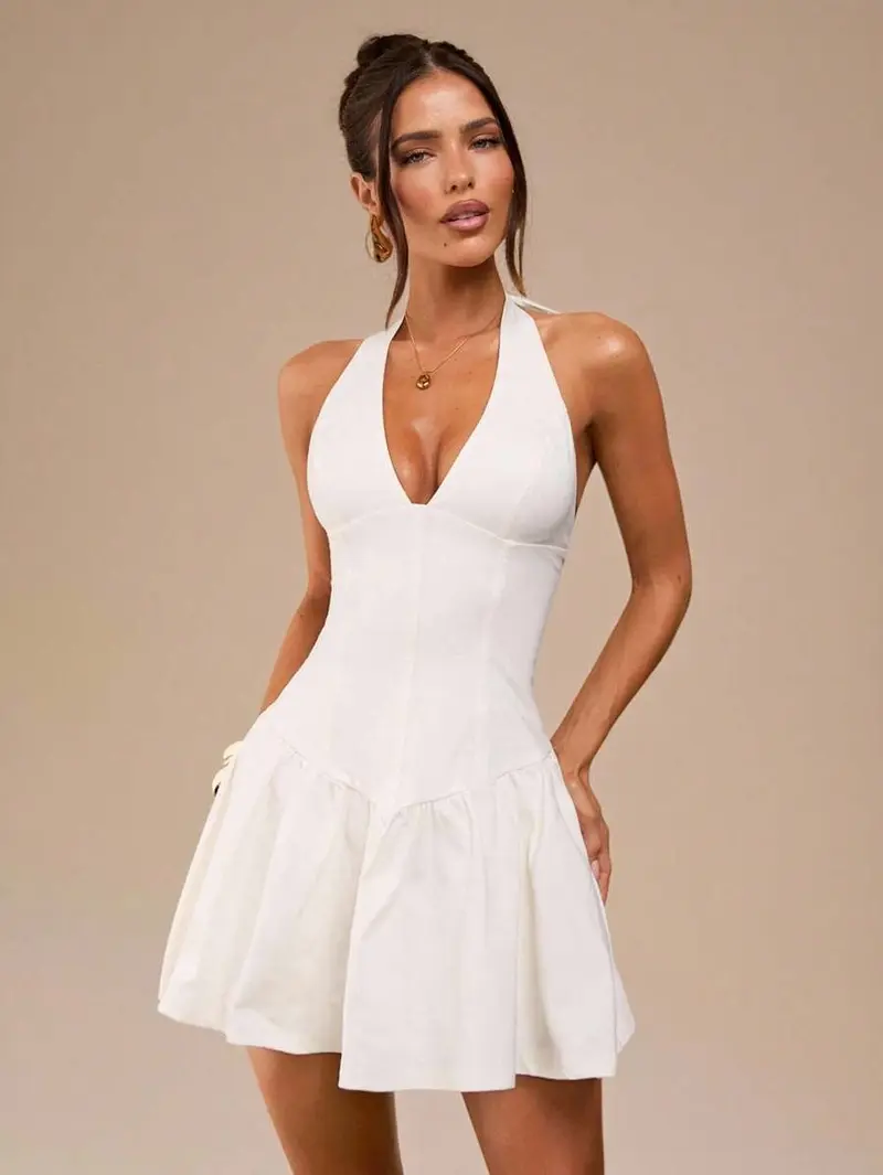 v neck white graduation dress ZAPAKA Women Lace Graduation Dress A Line Ivory V Neck Short Sleeves Engagement Dress, Ivory / US20W
