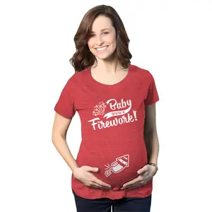 Maternity Baby You're A Firework T Shirt Funny 4th Of July Tee Funny Graphic Maternity Tee Cute Pregnancy Tees With Plus Sizes Pregnant Patriotic Maternity Wear Maternity Shirts Red