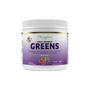 ORAC Energy Greens Berry Powder | 24 Servings | Spirulina, Wheatgrass, Chlorella | Energy & Daily Greens Supplement