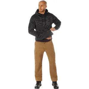 Midnight Black Camo - Concealed Carry Hoodie Sweatshirt - 100% Polyester