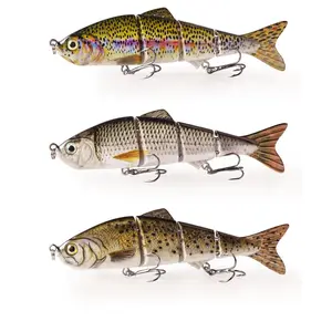 12cm/17g multi-sectioned lure, 4-sectioned bionic fishing bait, sinking bait, long-casting fishing tackle