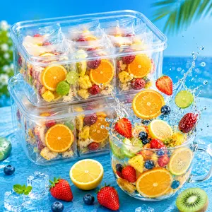 15 Pack Assorted Freeze Dried Fruit Tea Bags, Mixed Citrus Passion Fruit Herbal Tea, Hot or Iced Fruit Infusion Drink