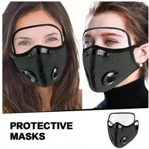 Cycling protective mask Sports mask Filters Dust-proof and warm mask Protective lenses Removable
