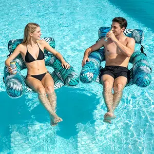 Bestselling Leaf Floating Lounge Chair, 1/2 Pack Inflatable Pool Float for Adults, Foldable Portable Summer Accessory for Pool Beach