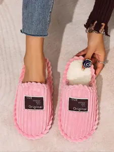 Women's Plush Slippers, Soft & Cozy Indoor Footwear, Perfect for Home Use, Comfortable Winter Shoes, Stylish House Slippers for Women