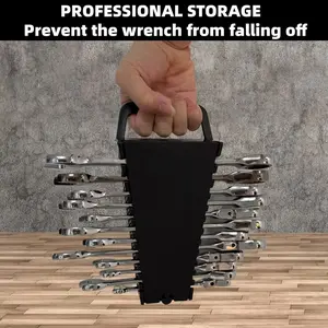 Multifunctional Tool Storage Box, Wrench Organizer with Handle, Ergonomic Grip, Sturdy and Durable, Ideal for Hardware Shopping, Toolbox Storage Box, Construction Tool Organizer, Garage Tool Storage