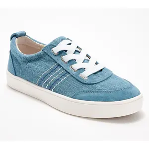 Revitalign Orthotic Canvas with Leather Detail Slip-on Sneakers-Dara