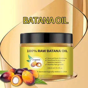 Batana Oil ,Raw Batana Essence Nourishing Mask for Dry Damaged Hair Care with Organic Keratin Natural Heat Protectant 156.6ml Haircare Repair