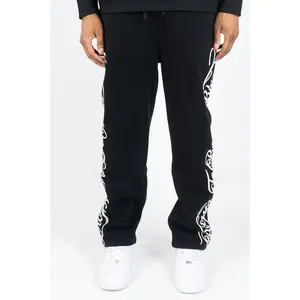 Rebel Minds 'Blessed' Fleece Sweatpants (Black) 152-411