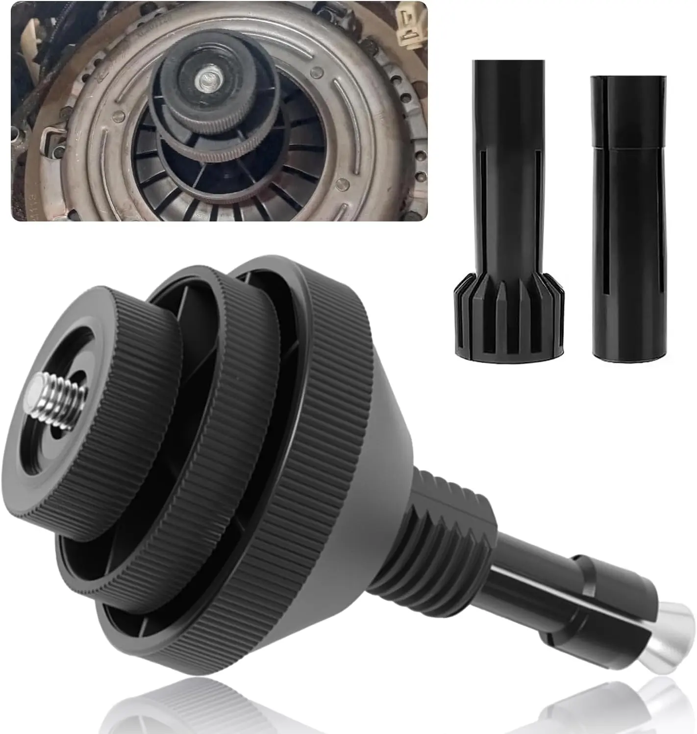 Clutch Alignment Tool Kit with 2PCS Expansion Clamps,Precise Automotive Alignment Tools for Adjusting Platen,Universal Auto Clutch Plate Correction Tool for Most Vehicles