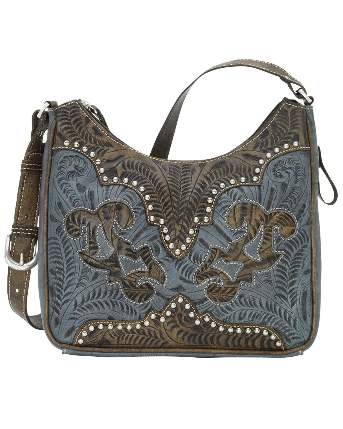 American West Women's Annie'S Secret Zip Top Shoulder Bag - 9155629