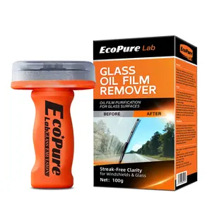 EcoPure Lab  Glass Oil Film Remover – Glass Decontamination Cream for Car Windshield, Removes Oil Film & Grease, Fast Cleaning, Compact & Easy to Carry