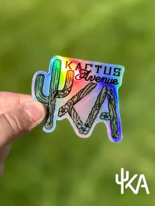 Tooled Leather Branded Holographic Sticker, 2x3 Inches, Weatherproof and Waterproof Decor Decorative