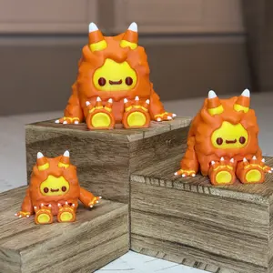 Candy Corn Yeti - Limited Halloween Edition 3D Printed Figurine Collectible Room Decor Statues for Halloween Lovers