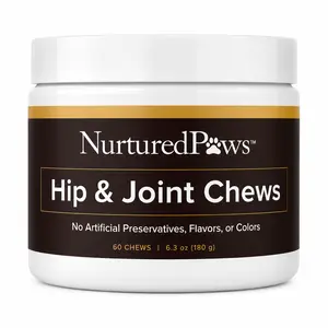 Nurtured Paws - Supports hip and joint health, mobility, flexibility, cartilage health, and joint comfort in dogs.
