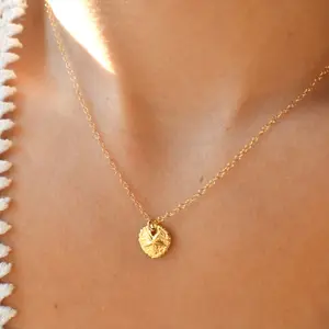 Sand Dollar Gold Filled Necklace, Tarnish-Free Hypoallergenic Necklace, Dainty Ocean Necklace, Adjustable Necklace, Ocean-Lover Gift