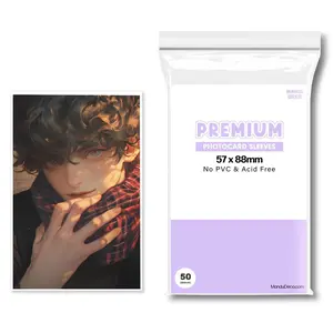 PREMIUM PHOTOCARD SLEEVES - PURPLE VERSION (57x88MM)