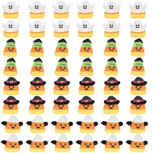 3 3/4" Bulk 48 Pc. Halloween Smiling Stuffed Candy Corn Assortment