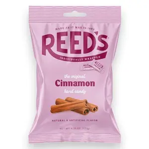 Reed’s Individually Wrapped Cinnamon Candy | Traditional Cinnamon Hard Candy | Reed’s Classic Spiced Hard Cinnamon Candy Brought To You By Iconic Candy | 6.25oz Bag (1)
