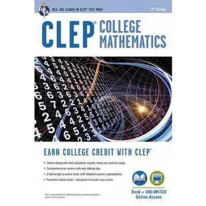 USED-Clep(r) College Mathematics Book + Online by Schwartz, Stu (Paperback)