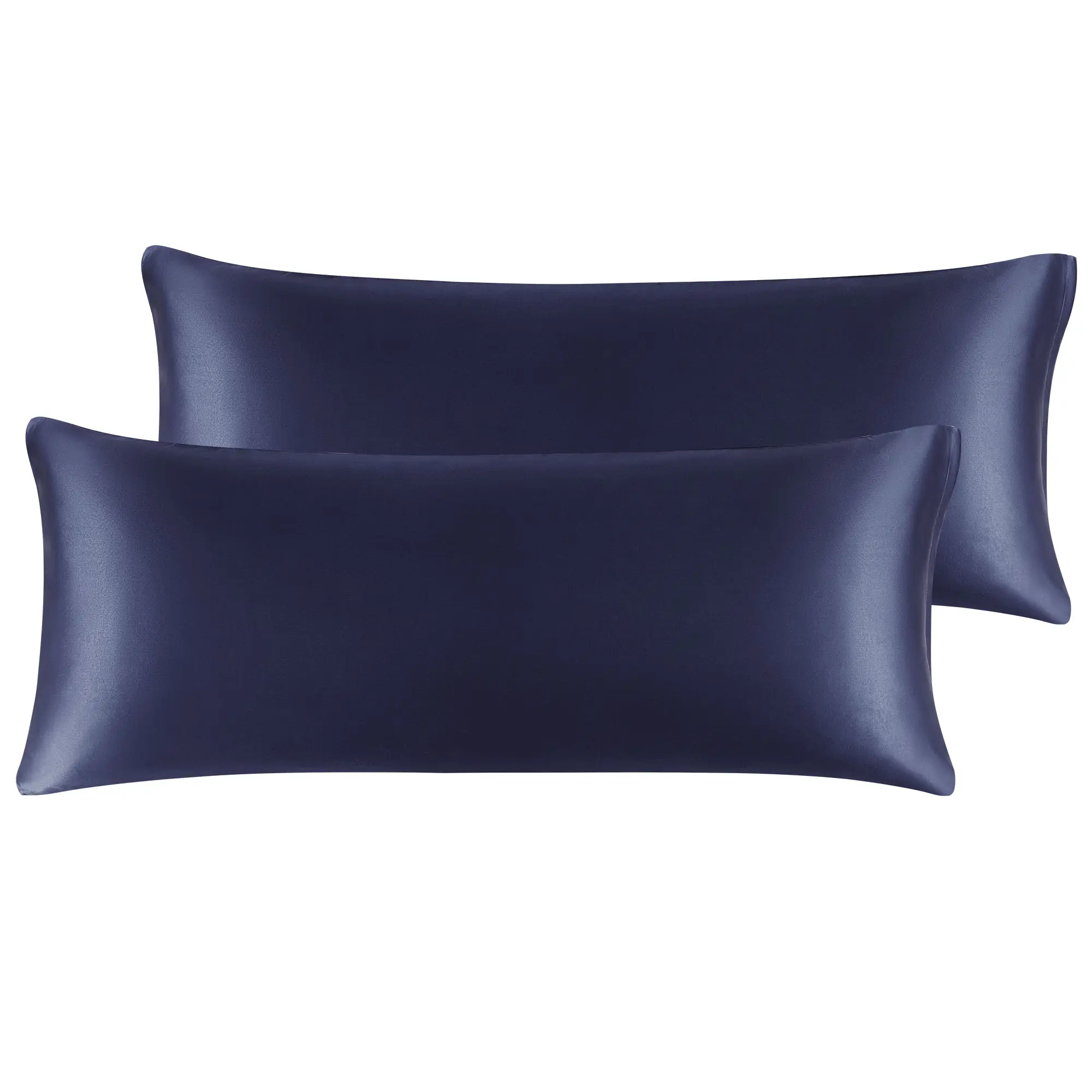 PiccoCasa 2Pcs Satin Body Pillowcases, Luxury Silky Pillow Cover Smooth Long Satin Pillow Cases with Zipper Closure