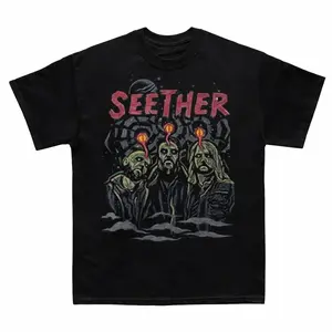 Unisex Seether Tee, Seether Broken Tee Oversized Vintage Graphic T-Shirt