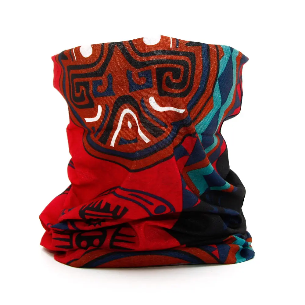 Versatile Neck Gaiter Bandana Face Cover 100% Polyester Microfiber Outdoor Sports Mask for Running Fishing Hiking