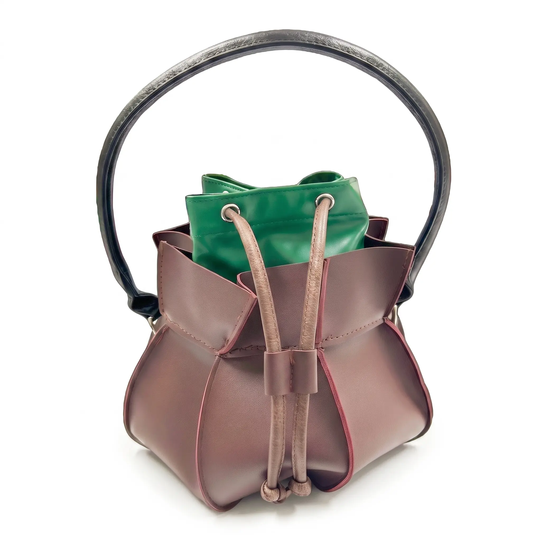 Witch Halloween Costume Accessory Leather Cauldron Handbag Purse Cosplay