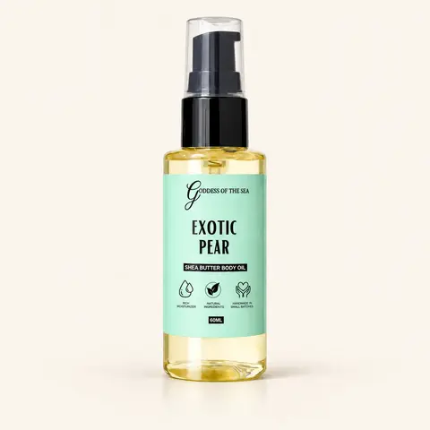 [Travel Size] Shea Butter Body Oil – Deeply Nourishing, Lightweight Hydration with Almond Oil, Jojoba Oil & Vitamin E – Natural Moisturizer for Soft, Radiant Skin – 8oz