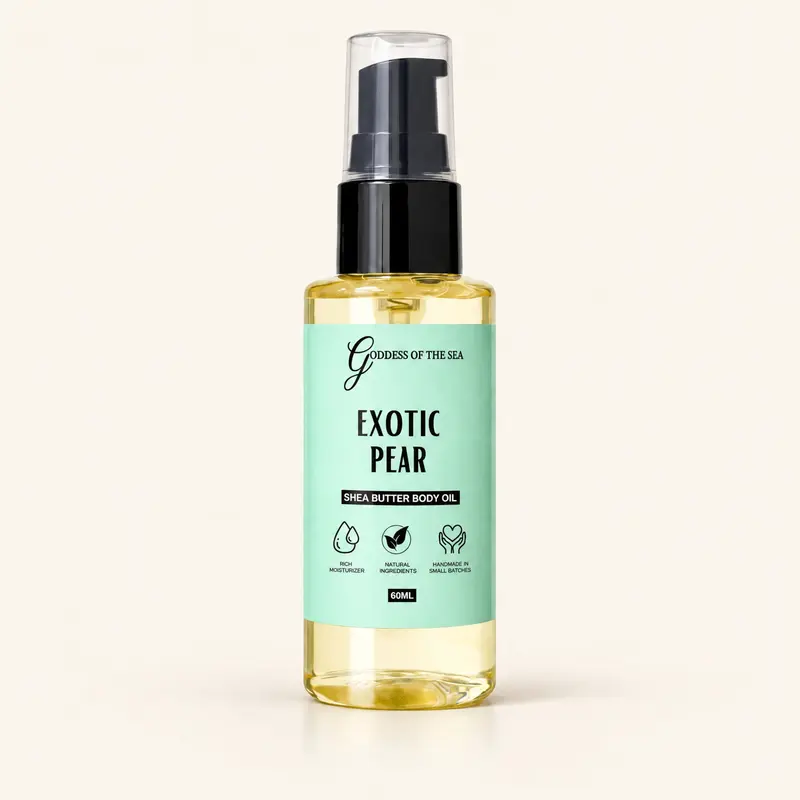 [Travel Size] Shea Butter Body Oil – Deeply Nourishing, Lightweight Hydration with Almond Oil, Jojoba Oil & Vitamin E – Natural Moisturizer for Soft, Radiant Skin – 8oz
