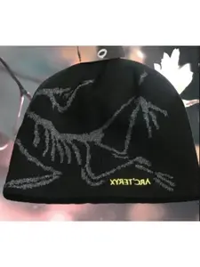 Arc'teryx Bold Logo Beanie, Premium Winter Knit Hat, Outdoor Adventure Essential, Cozy Unisex Streetwear