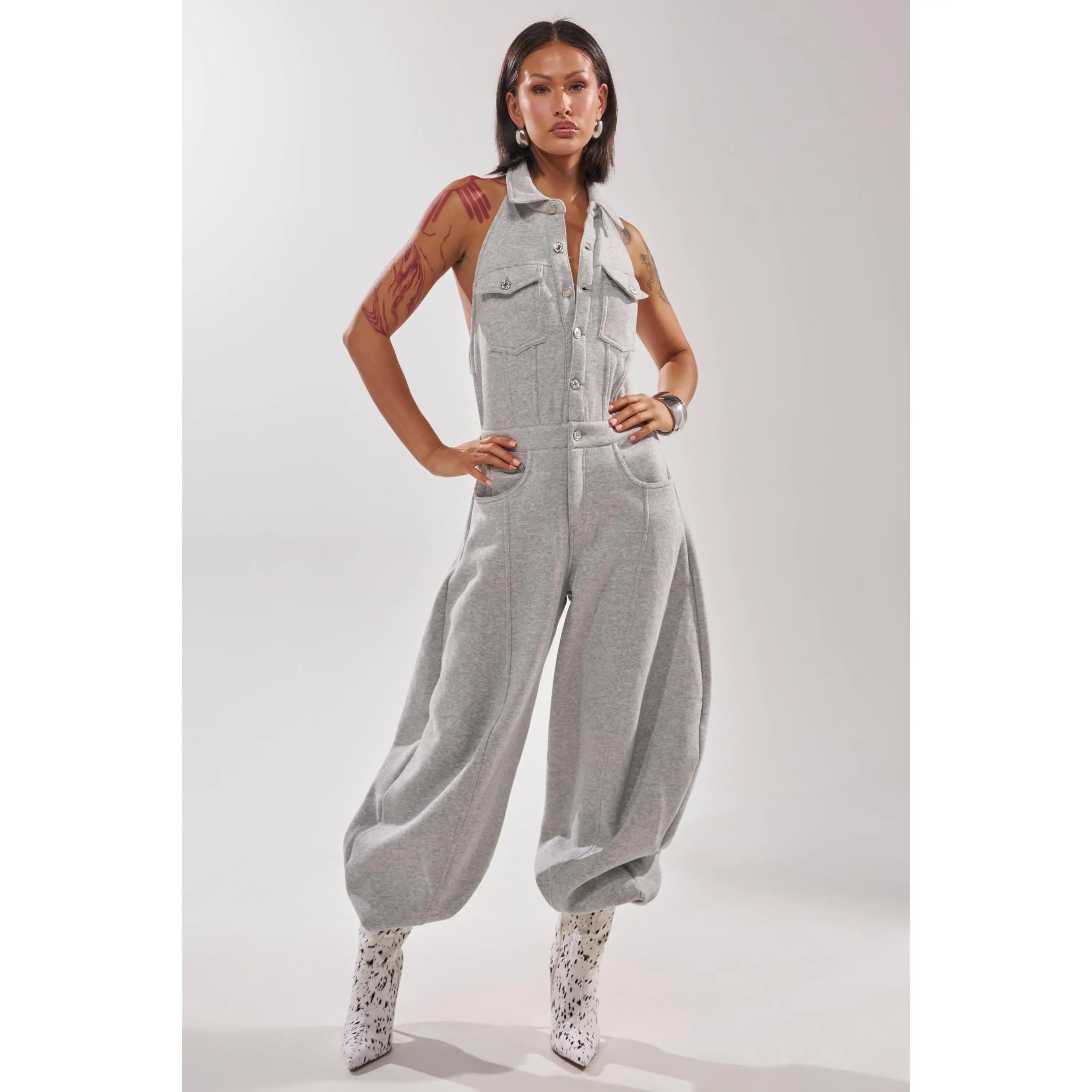 JETSETTER JUMPSUIT IN FRENCH TERRY