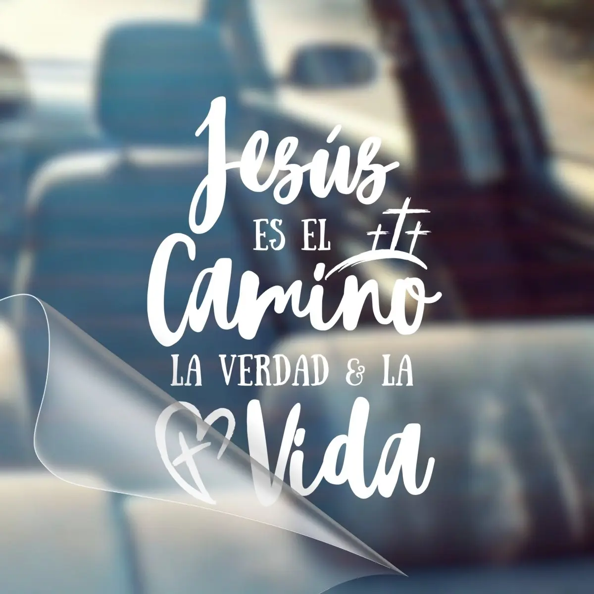 Jesus Es El Camino, La Verdad y La Vida – Christian Car Decal Sticker