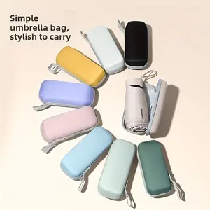 Mini Portable Pocket Umbrella with UV Protection, Foldable Rain & Sunshade, Ideal for School Office Home Travel, Multiple Colors Available