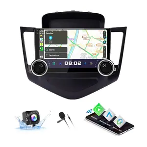 Dual Knobs Android Car Radio Stereo for Chevrolet Chevy Cruze 2009-2015 with Wireless Carplay Android Auto, 10.1'' Touch Screen Head Unit with Bluetooth Mirror Link GPS Navigation WiFi DSP FM/RDS Backup Camera SWC MIC