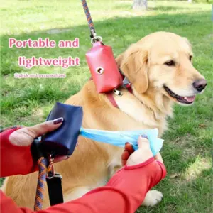 Just snap it on and you're good to go! Outdoor dog poop bag dispenser, stylish and unique, you won't find another one like it