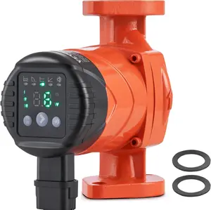 VEVOR 007E-2F2 High Efficiency Circulator Pump,42W 16 GPM Recirculating Pump, EMC Automatic Hot Water Circulation Pump 1" NPT Flange Circulator for Home Water Heater System