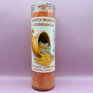 Veladora SANTA MUERTE ABUNDANCIA - Espiritual Candle Decor Aroma