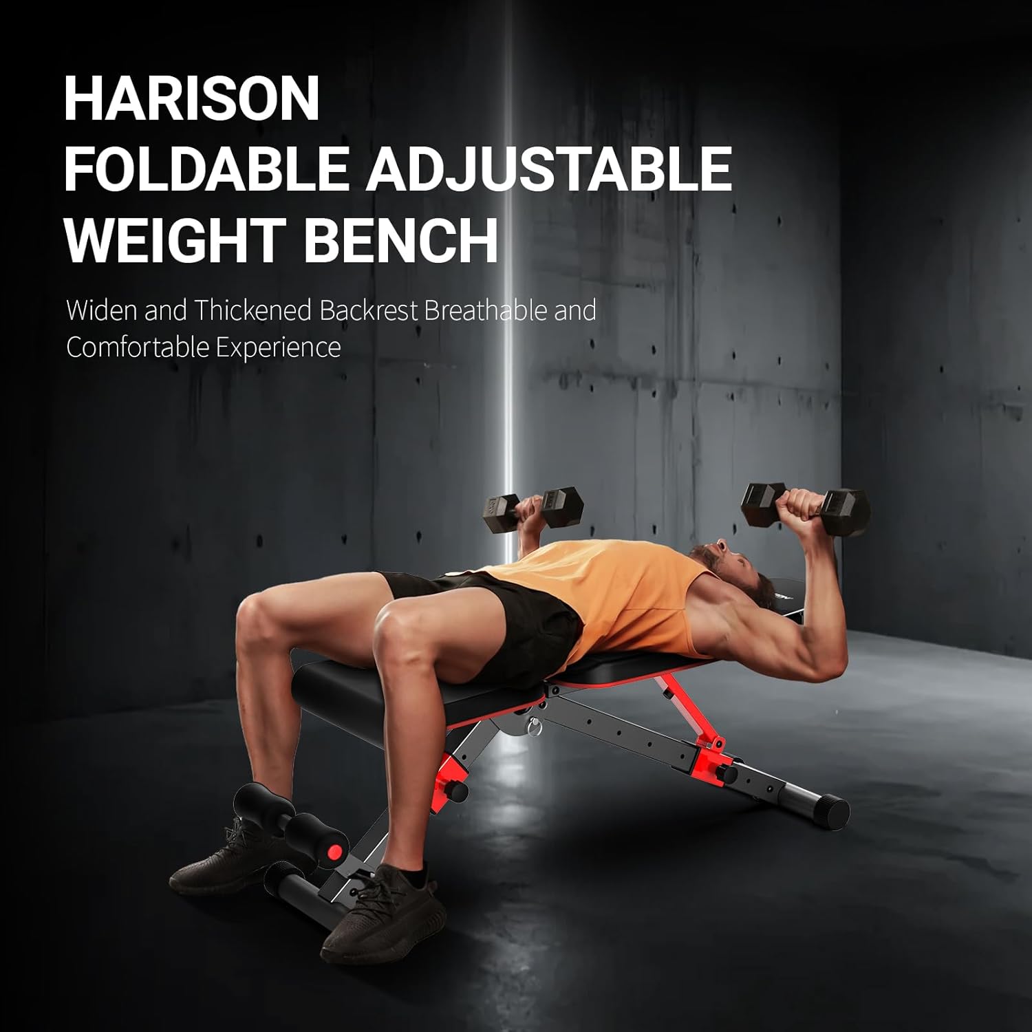 HARISON Adjustable Weight Bench with Leg Extension