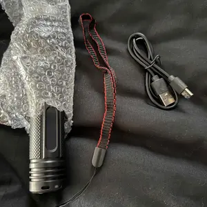 2-in-1 Strong Flashlight (Power Bank), Digital display ofpower, Rechargeable, Zoomable,, X4Waterproof,Adjustable Brightness Flash Light for Outdoor, Emergency,Camping Accessories, Black mothersdaygift