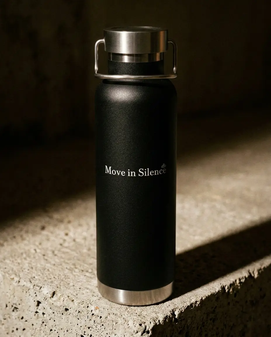 Move in Silence 22oz Vacuum Water Bottle — Insulated Copper Travel Flask