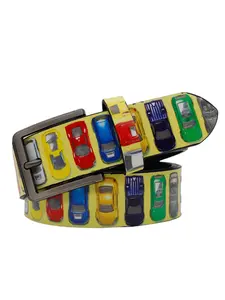 Steampunk Unusual Toy Car Belt For Pant -Y2K Unique Vintage Gear Design Jeans Belt for Men & Women Street Style Belt