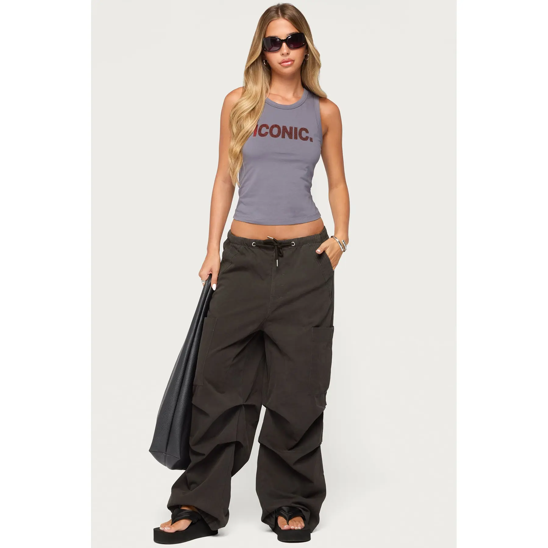 Emzi Baggy Cotton Cargo Pants