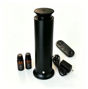 High end hotel style home use aromatherapy machine with an area of up to 850 square meters, essential oil diffuser, 100ML capacity for charging, aluminum aromatherapy machine with seven color breathing light